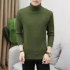 Maglioni da uomo 2024 Maglione dolcevita tutto-fiammifero Pullover casual sottile Abbigliamento da uomo