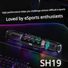 Portabla högtalare Original SOAIY SH19 Speldatorhögtalare RGB Colorful Lights E-Sports Audio Desktop Bluetooth High-Power Subwoofer 240314