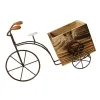 Planters 1pc Chic Handy Useful Flower Pot Plant Pot Macetas Garden Accessories Wooden Bicycle Design Ornament For Home Flower Garden