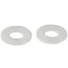 Toiletbrilhoezen, 2 stuks, kunststof scharnierbouten en moeren met ringen voor montage, reparatie