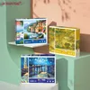 3D Bulmacalar Pb Oynatıcı Çanta 1000 PCS Beyaz Kart Kağıt Bulmaca Eğitim Eğitim Çocuk Oyuncakları Dünyaca Ünlü Resim Serisi Hediye UG248 240314
