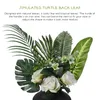 Decorative Flowers 40 Pcs Ornament Large Palm Leaves Elephant Ear Tropical Artificial Party Decorations Hawaiian Banquet