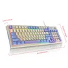 YINDIAO Keyboard Gaming Wired Laptop Desktops PC Computer Office Accessories Low Profile Gamer Keyboards 240304