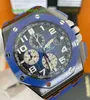 AP Watch Montre Tourbillon Montre Royal Oak Offshore Series 26405CE Bleu Céramique Trois Yeux Timing Boucle Ardillon Mode Homme Loisirs Affaires Sports Machinerie Montre