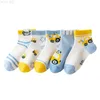 Kids Socks 5 Pairs Kids Socks Spring Summer Cotton Mesh Middle Tube Tiny Baby Students Cartoon 2-12Y Children Socks Low Cut For Boys YQ240314