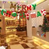 Christmas Decorations 1 Set Pretty Hanging Letter Print Eco Friendly Party Bunting Festival Decor