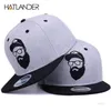 Hatlanderoriginal Grey Cool Hip Hop Cap Men Kvinnor Hattar Vintage Brodery Character Baseball Caps Gorras Planas Bone Snapback 213319