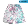 Shorts pour hommes Tie Dye Plage et vêtements pour femmes Impression numérique 3D Pantalons de couple tendance à la mode décontractée