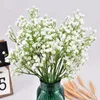 Fleurs décoratives 90 têtes 52 cm bouquet de gypsophile en plastique artificiel bricolage ornements d'arrangement floral pour la fête de mariage fausses plantes décor