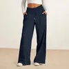 Women's Pants Loose Casual Comfortable Wide Leg Sweatpants With Elastic Drawstring Waist Pockets For Sport Lounge Wear Women