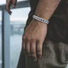 2021 hip-hop pulseira de diamante masculino e feminino pulseira cheia de diamantes grande corrente de ouro bracelet2391