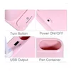 Table Lamps Rechargeable LED Desk Lamp Contact Dimming Adjustment For Children Kids Reading Study Bedside Bedroom Pink