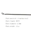 Pendant Necklaces 2024 Trend Animal Rooster Chicken Retro Men's Cock Necklace Ancient Tin Charm With 60Cm Stainless Steel Sweater Chain