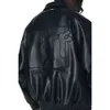 Motorcycle Letterman Baseball Pu Leather Coat OEM Custom Embroidery Bomber Varsity Jacket For Men 53
