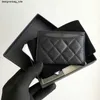 Luxury top quality genuine leather with id credit wallet coin purse caviar card holder