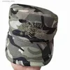 Ball Caps Mens Military Hats Camouflage Flat Top Hat Embroidered Army Caps For Outdoor Gorra Militar Caps For MenY240315