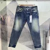 Purple Jeans Jeans pour hommes Designer Jea28-40ns Pantalon noir pour hommes Qualité haut de gamme design droit rétro streetwear pantalon de survêtement décontracté