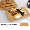 食器セット日本と韓国の竹の寿司プレートカップケーキスタンドサーシミサービングプラッターレストラン料理