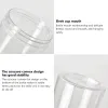 Bocaux 12pcs 50/80/100/120/150/200/250g Jars de rangement vide Jar en plastique transparent avec les couvercles pour visage cosmétique bouteilles de crème