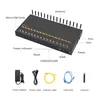 2G gsm 16 canaux d'antenne 128 sims signal à gain élevé prise en charge du modem sans fil SMPP Http API analyse des données et système de notification SMS/256 sims et 512 sims disponibles