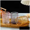 Wine Glasses Water Drinking Cups Vintage Crystal Glasre Aesthetic Juice Glass Cup Drinkware For Cocktail Kitchen Dining Table Drop D Dhgws