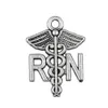Caducée RN charme infirmière autorisée pendentif résultats de bracelet médical 20pcs253j