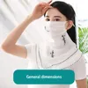 Schals Wandern Sonne UV-Schutz für Frauen Outdoor Angeln Unisex Gesicht Seide Maske Sonnenschutz Schleier Dreieckige Schal Abdeckung