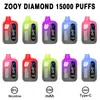 Zooy Diamond 15000puffs Vape Pouffle Pouffle à cigarette électronique jetable Eu Warehouse