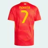 Men Kit Women 2024 Spain Pedri Soccer Jerseys 24 25 Lamine Yamal Rodrigo Pino Mergo Sergio M.Asensio Ferran Spanish Home Away Kids Football Shirt Player Player