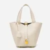 LOERSS Versatile Casual Womens Bucket Bag Solid Color PU Leather Handbags Commuting Shopping Simple Shoulder Bags Designer 240309