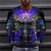 Men's T-Shirts Virgin Mary 3D Printing T Shirt Summer Fashion Christian Mother Of God Pattern Long Slved Unisex Strt Faith Casual T-Shirt Y240321