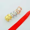 Bracelet de créateur Catier Kajia, boucle en fer à cheval, boucles d'oreilles tricolores en acier titane, Style rouge Internet personnalisé