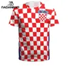 NADANBAO Sommer Männer/Frauen Kroatien Fußball Trikots Sport T Tops 3D Druck Futebol Fußball Jersey Fitness Shirt 240305