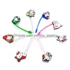 Beber Sts 26 colores Niñas Gato Gatito Sile St Toppers Accesorios Er Charms Reutilizable A prueba de salpicaduras Tapón de polvo Decorativo 8 mm Fiesta Dro Otimj