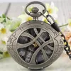 Pocket Watches Creative Retro Watch Souvenir Hollow Eye-Shaped Pendant Quartz Clock Chain/FOB Antik Timepiece Gifts For Men