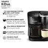 KDuo Essentials Cafetière à dosettes KCup à portion individuelle noir ou gris clair de lune 230308