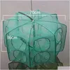 Fishing Accessories 620 Holes Umbrella Net Shrimp Cage Catch Fish Protection Matic Folding Portable Handthrown 230808 Drop Delivery Dhmgf