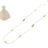 T romantisch T Herbst Schmuck Design Neue exquisite Stil Weihnachtsfamilie Girl Geschenk Halskette Gold plattiert, um glänzende langkette gg o gg zu halten