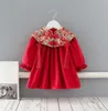 Winter Chinese Style Aline Toddler PrincBaby Girls Dresses Kids Velvet Clothes for Christmas New Year 04Y X050994249014513325