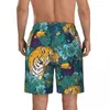 Shorts pour hommes Maillots de bain Mode Animal Tiger Board Summer 3D Imprimé Casual Beach Pantalon court Hommes Custom Running Short de bain à séchage rapide