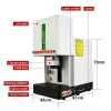 Machine de marquage de plaque signalétique Laser à Fiber fermée 20/30/50W, Options MAX Raycus JPT EM7, mise à niveau de l'axe de Rotation, axe du rouleau roulant