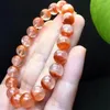 Link Bracelets 10MM Natural Red Hair Quartz Braceelt Mythical Animal Beads Crystal Fashion Jewelry Gift 1PCS