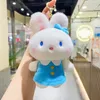 2024 Stuffed Custom Plush Keychain Pendant Animal Toys Cute Mini Toy Short Ear Plush Rabbit Fur Keychain