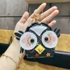 Designer Cartoon KeyChain Coin Purse Mini School Bag Design Tassel Key Ring Pu Leather Owl Mönster bil Keychains smycken Bags Charm Gold Chains 2eed