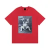 2024年春と夏のメンズデザイナーTシャツ女性ゆるいシャーペイプリントティーファッションカジュアルラグリーズハイストリートショーツスリーブTシャツS-XL 5色
