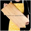 Chopping Blocks Chop Thick Strong Bamboo Wood Cutting Board Pad Baby Food Classification Bread Vegetables Fruit Cut Kitchen Drop Del Dhoxd