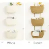 Baskets Wall Hanging Storage Basket Cotton Sundries Organizers Storage Basket 3layer Household Decoration Wall Storage Tool