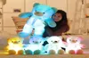 30 cm 50 cm coloré brillant ours en peluche lumineux jouets en peluche Kawaii éclairage LED poupée en peluche enfants noël 9650210