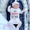 Je suis papas fille bébé maison ensemble Babygrow pyjamas Newbron cadeau de douche bébé combinaison unisexe pyjamas bébé vêtements 240315