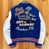 OEM Men's Varsity Stand Vintage Winter Clothes Custom Embroidered Leather Baseball Bomber Jacket 69